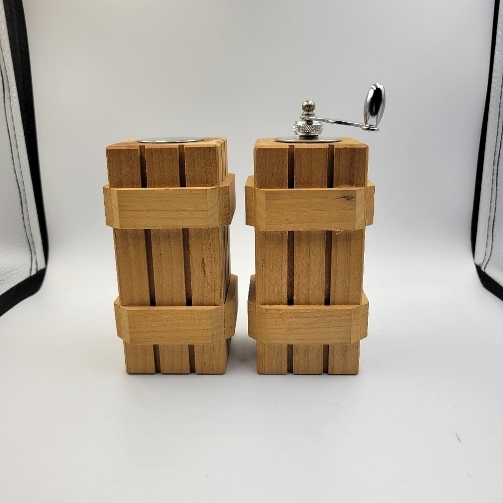 Vintage Wooden Fence Salt & Pepper Shakers